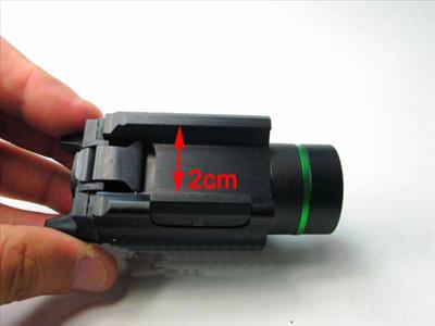 Tactical M6 BK CREE LED Flashlight & Green Laser Sight Combo